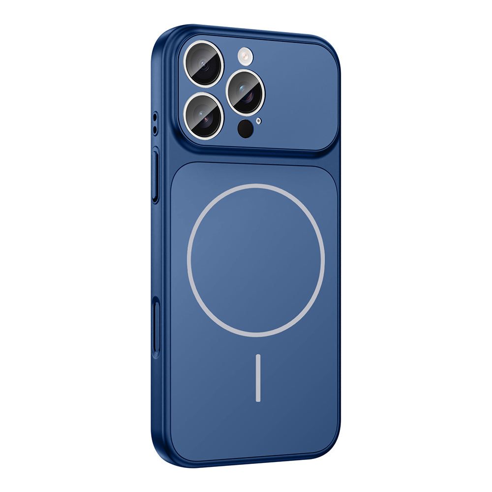 Apple iPhone 16 Pro Max Kılıf Zore M-Safe Şarj Özellikli Kamera Korumalı Formen Kapak Siyah