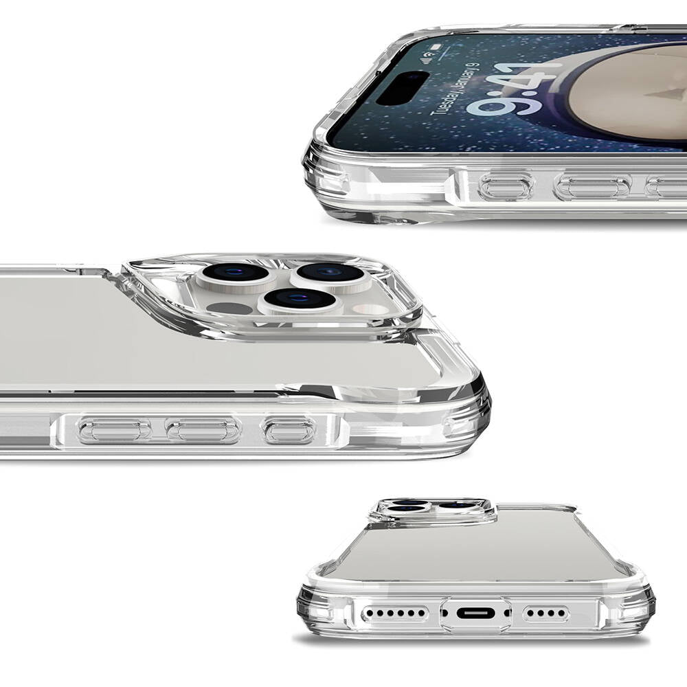 Apple iPhone 16 Pro Max Kılıf Zore T-Max Kapak Şeffaf