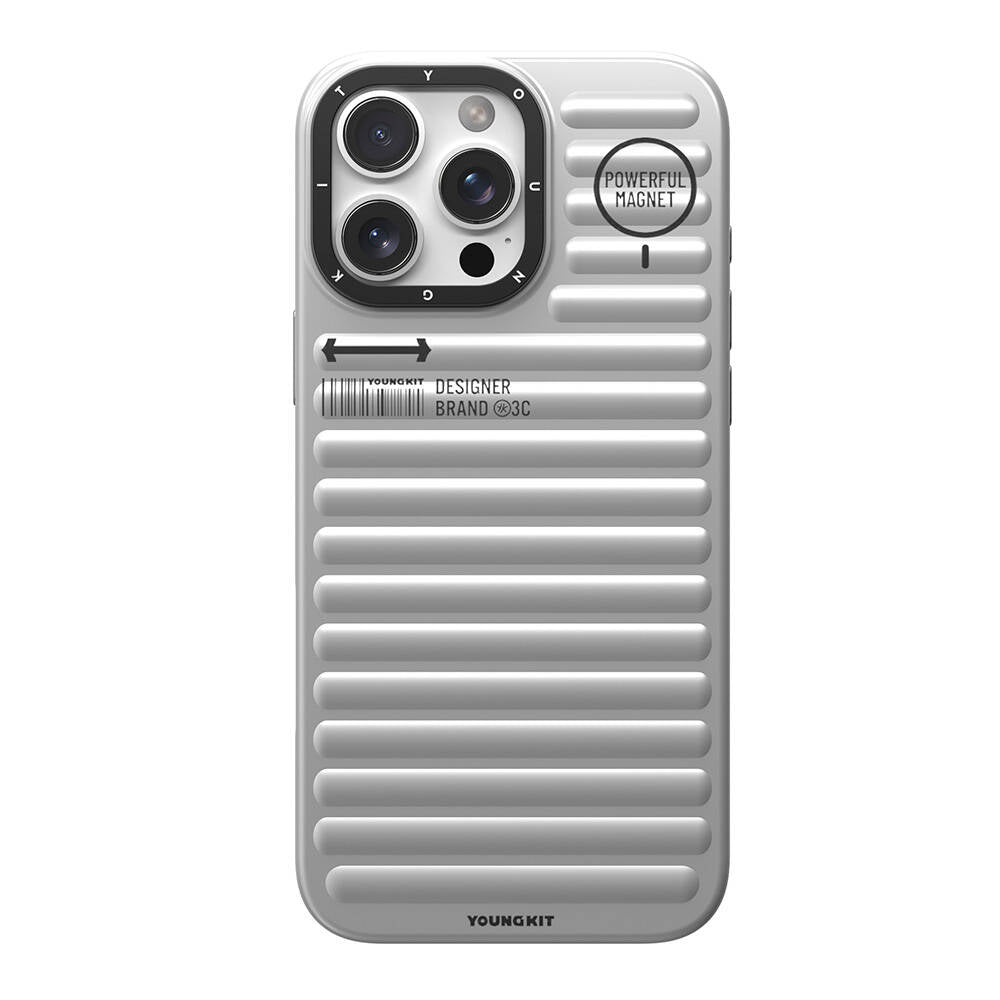 Apple iPhone 16 Pro Max Magsafe Şarj Özellikli Kılıf Mat Renkli Tasarım Youngkit Original Serisi Kapak Gold