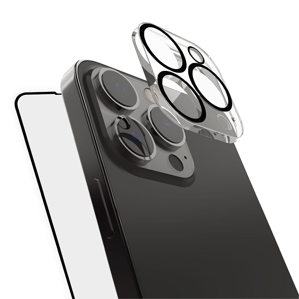 Apple iPhone 16 Pro Max Raptic 2in1 Temperli Ekran Koruyucu + Lens Koruyucu Set Şeffaf