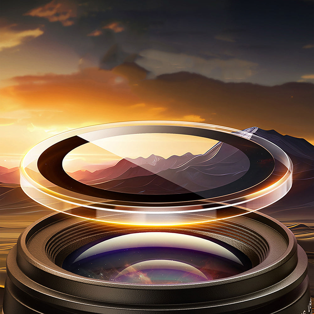 Apple iPhone 16 Pro Wiwu LG-007 Lens Guard Oleofobik Anti Reflective Kamera Lens Koruyucu + Kolay Uygulama Aparatlı Şeffaf