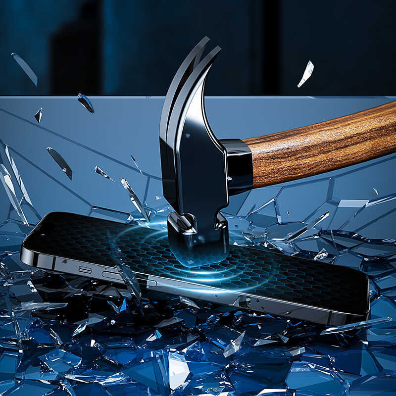 Apple iPhone 16E Benks Little KingKong Privacy Cam Ekran Koruyucu Siyah