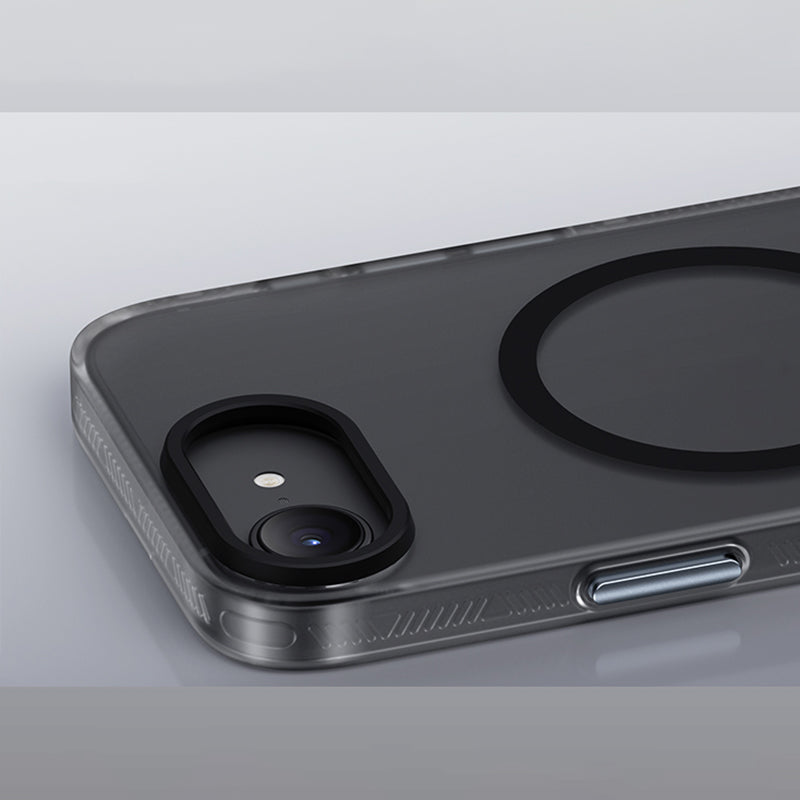 Apple iPhone 16E Kılıf M-safe Şarj Özellikli Benks Lucid Armor Kapak Siyah