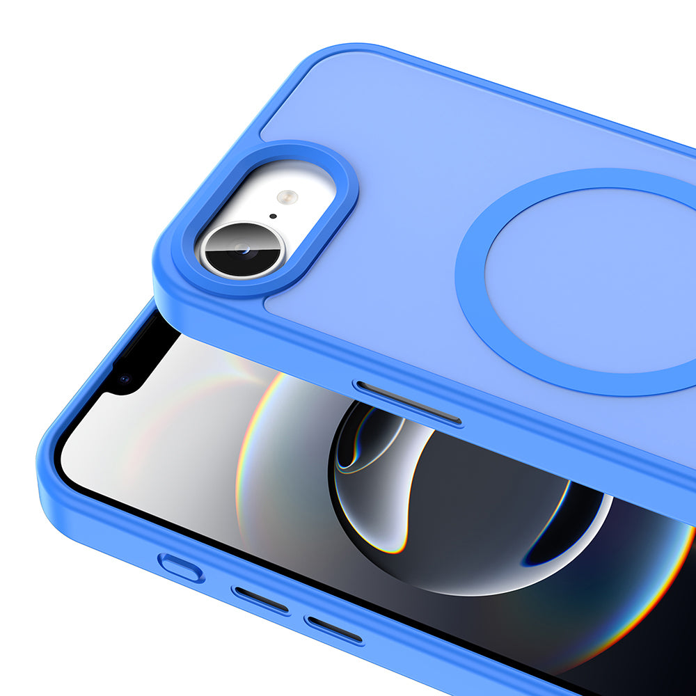 Apple iPhone 16E Kılıf M-safe Şarj Özellikli Mat Arka Yüzey Zore Sio Kapak Koyu Yeşil