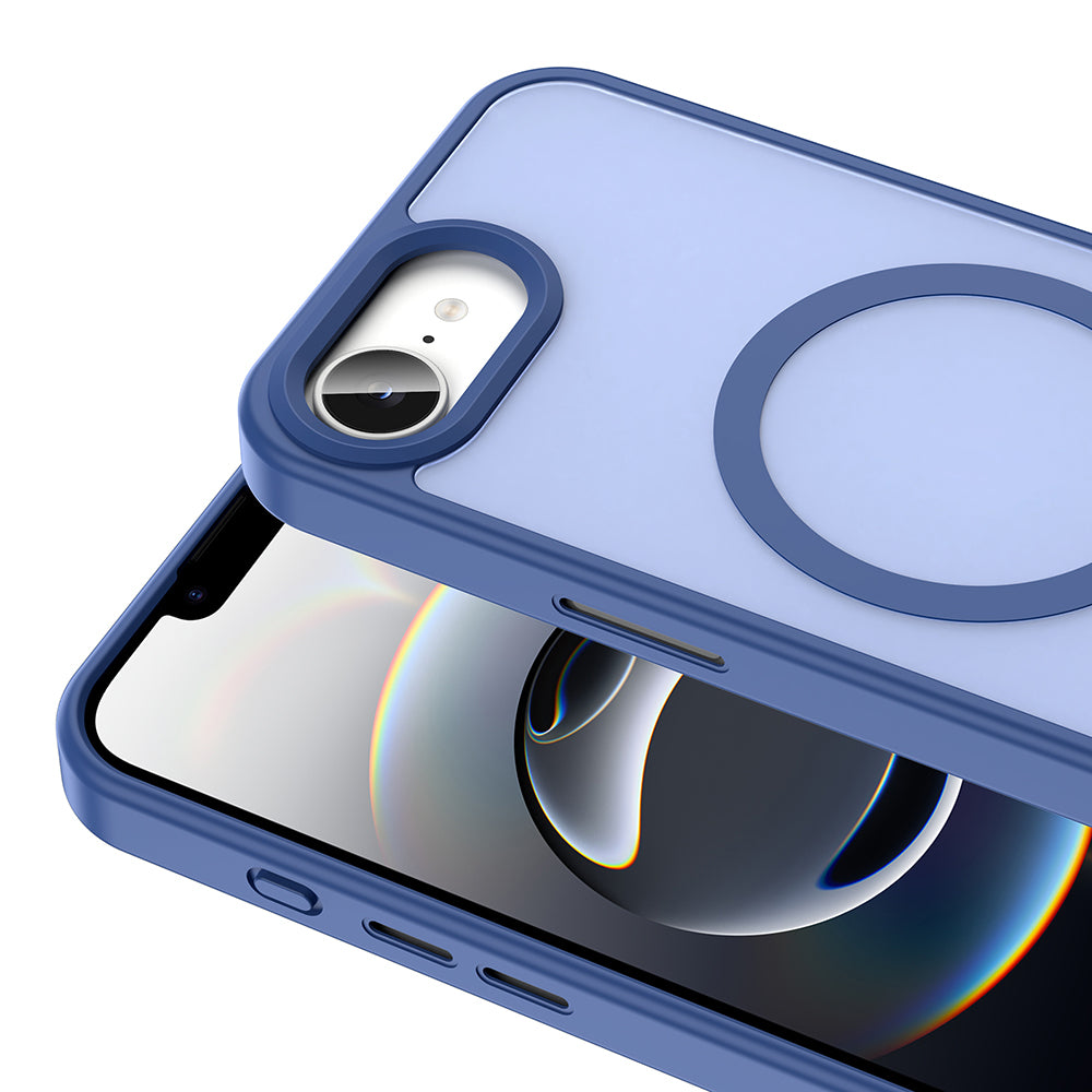 Apple iPhone 16E Kılıf M-safe Şarj Özellikli Mat Arka Yüzey Zore Sio Kapak Pembe