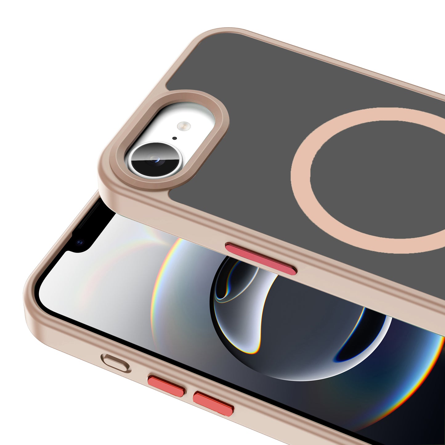 Apple iPhone 16E Kılıf M-safe Şarj Özellikli Mat Arka Yüzey Zore Sio Kapak Koyu Yeşil