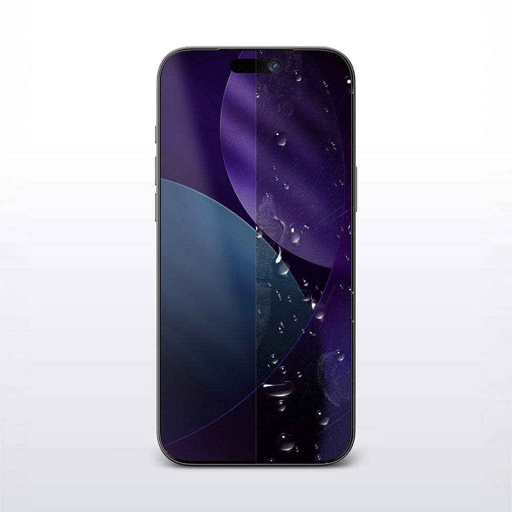 Apple iPhone 17 Air Amazingthing Titan Privacy Parmak İzi Bırakmayan Temperli Cam Ekran Koruyucu Siyah