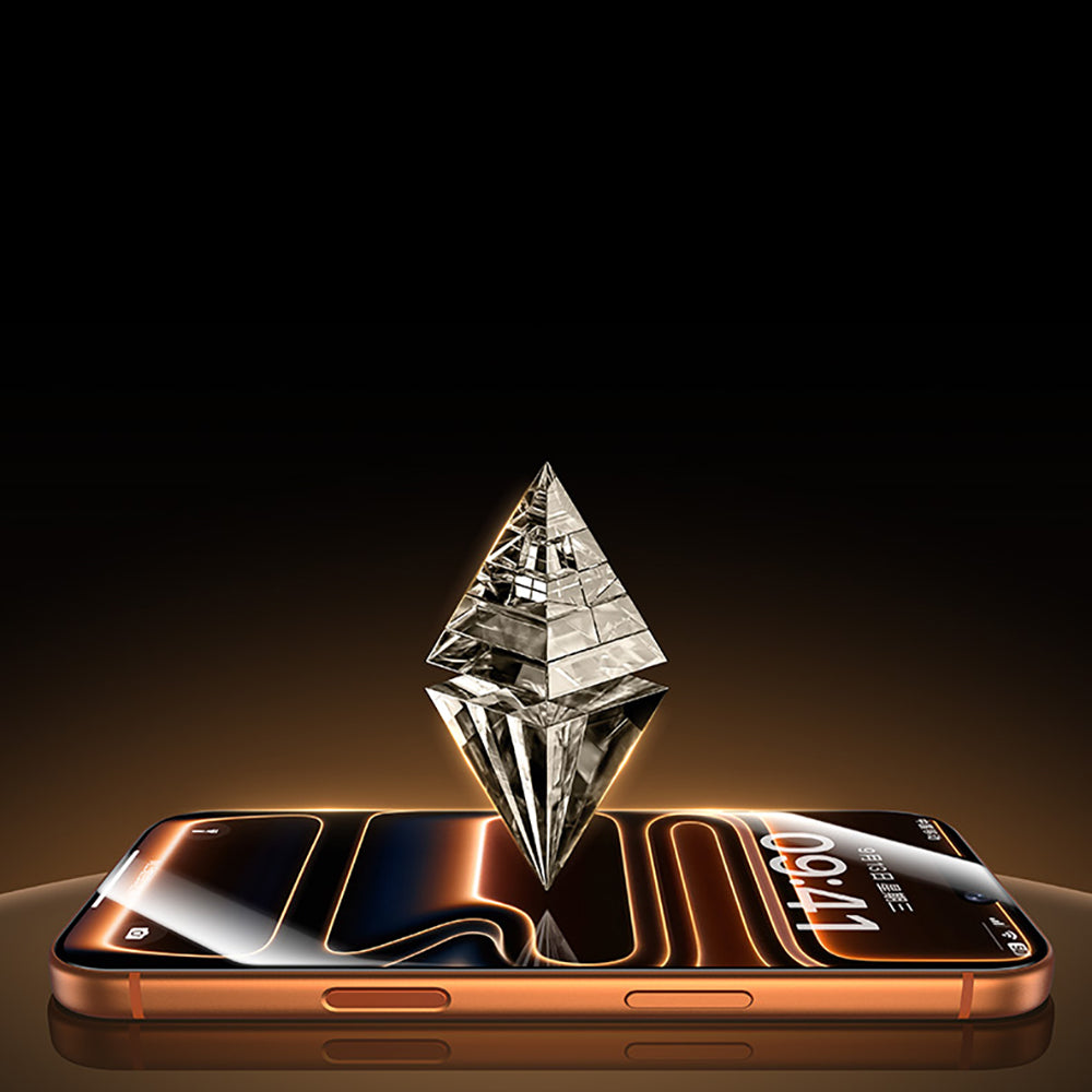 Apple iPhone 17 Air Benks Glass Warrior 2.0 AR-EZFita Cam Ekran Koruyucu + Kolay Uygulama Aparatı Şeffaf