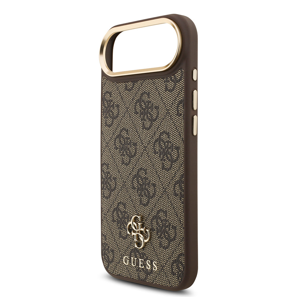 Apple iPhone 17 Air Guess Orjinal Lisanslı 4G ve Yazı Logolu Kılıf + Ekran Koruyucu + Lens Koruyucu 3in1 Aksesuar Seti Siyah