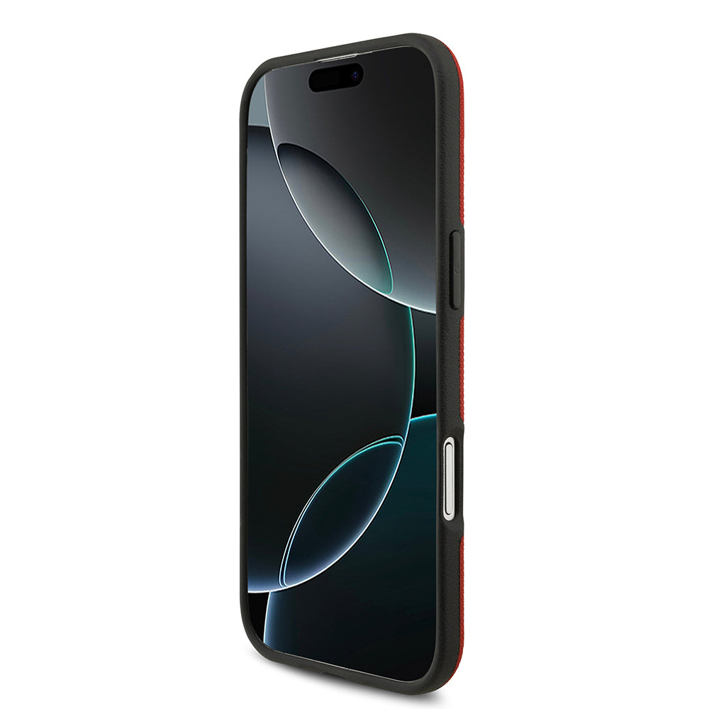 Apple iPhone 17 Air Kılıf BMW Orjinal Lisanslı M-safe Şarj Özellikli Metal Logolu Delikli M Dizayn Deri Kapak Siyah