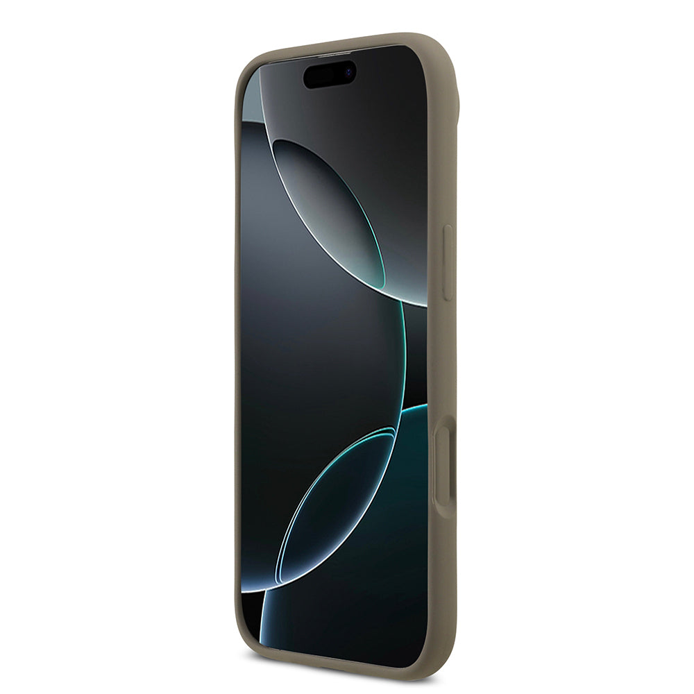 Apple iPhone 17 Air Kılıf Guess Orjinal Lisanslı Grained Yazı Logolu Kapak Siyah