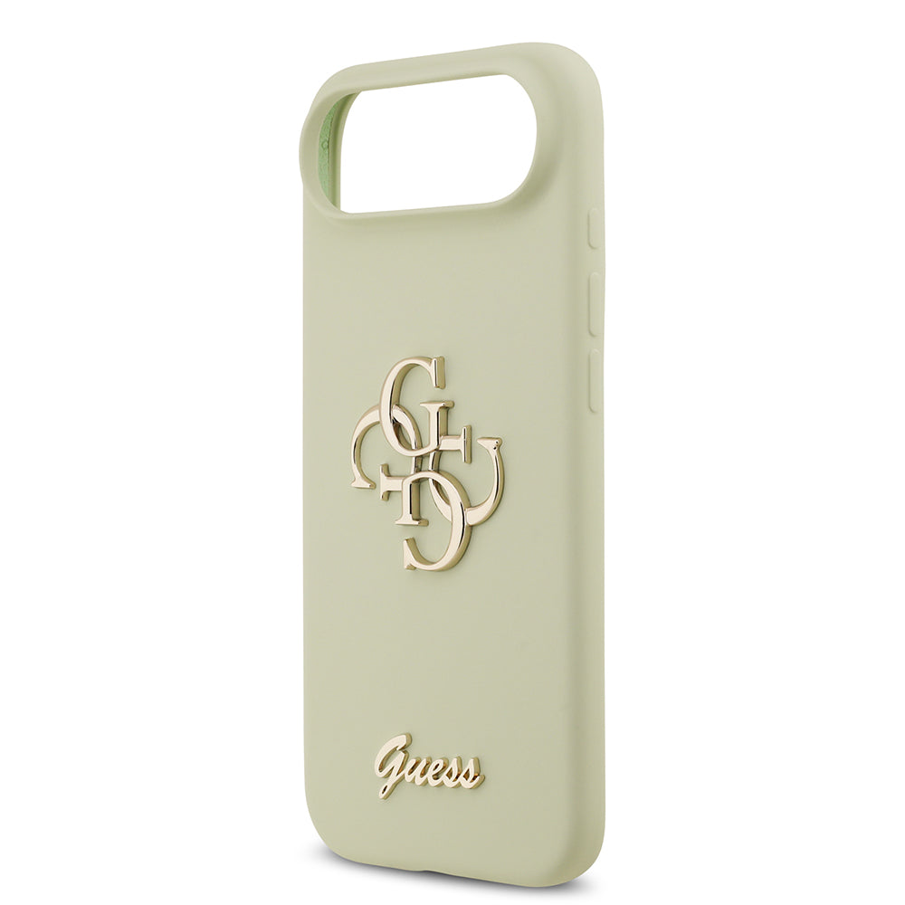 Apple iPhone 17 Air Kılıf Guess Orjinal Lisanslı Grained Yazı Logolu Kapak Siyah