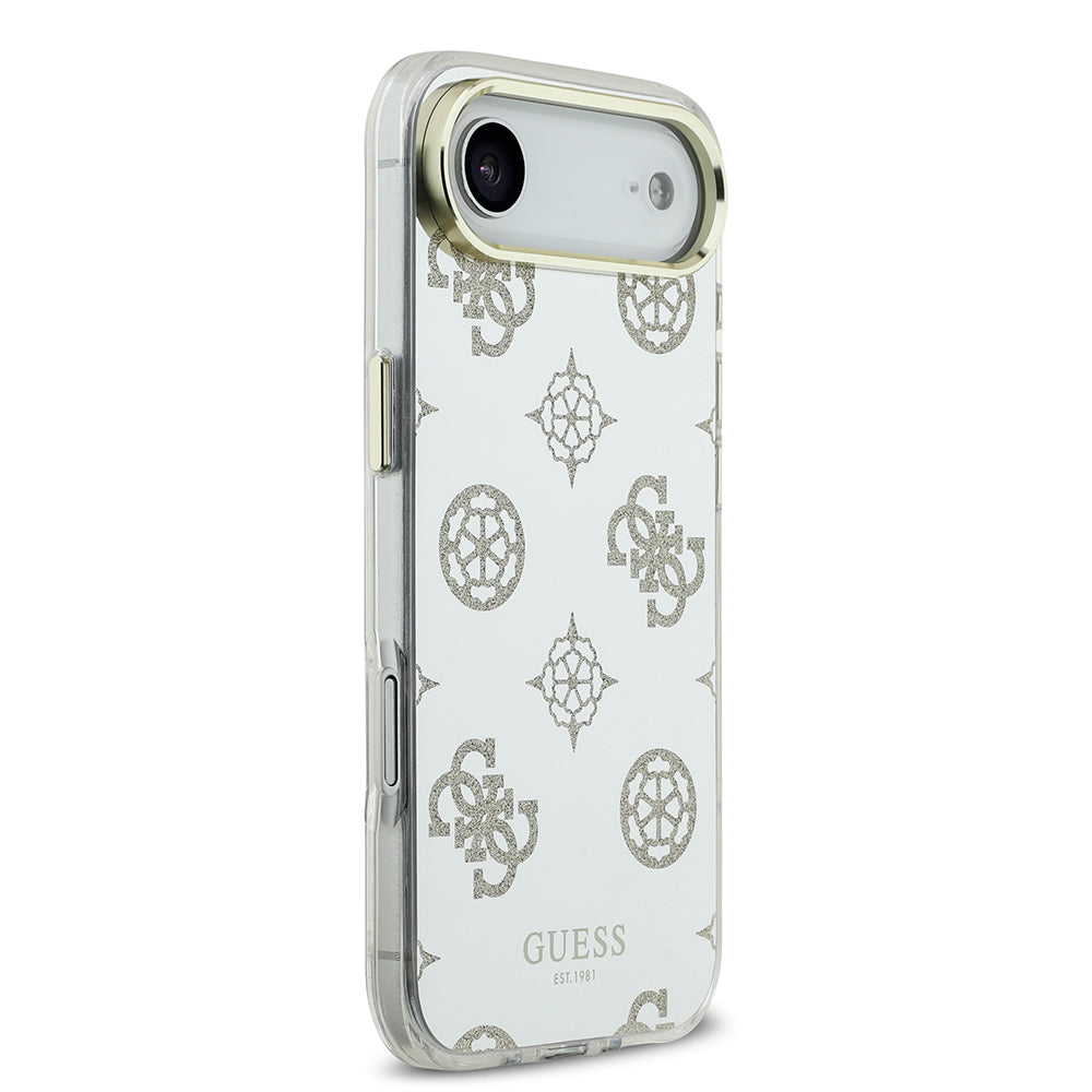 Apple iPhone 17 Air Kılıf Guess Orjinal Lisanslı Metal Kamera Çerçeveli Simli Aynalı Kapak Gold