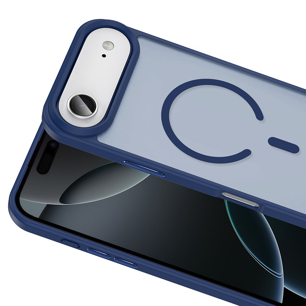 Apple iPhone 17 Air Kılıf M-safe Şarj Özellikli Mat Arka Yüzey Zore Sio Kapak Siyah