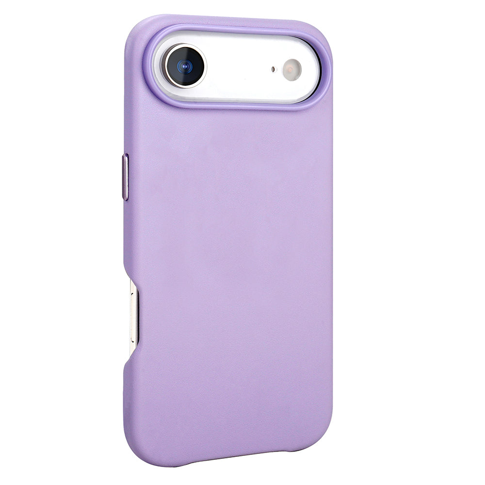 Apple iPhone 17 Air Kılıf M-safe Şarj Özellikli PU Deri Görünümlü Zore Kupra Kapak Siyah