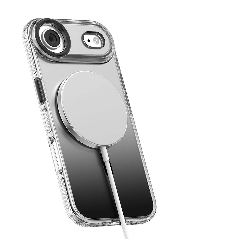 Apple iPhone 17 Air Kılıf M-safe Şarj Özellikli Sararmaya Karşı Dayanıklı Mutural Icesense Serisi Kapak Siyah