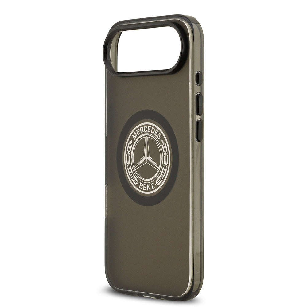 Apple iPhone 17 Air Kılıf Mercedes Benz Orjinal Lisanslı M-safe Şarj Özellikli Buzlu PC Nostaljik Yıldız Dizayn Kapak Beyaz