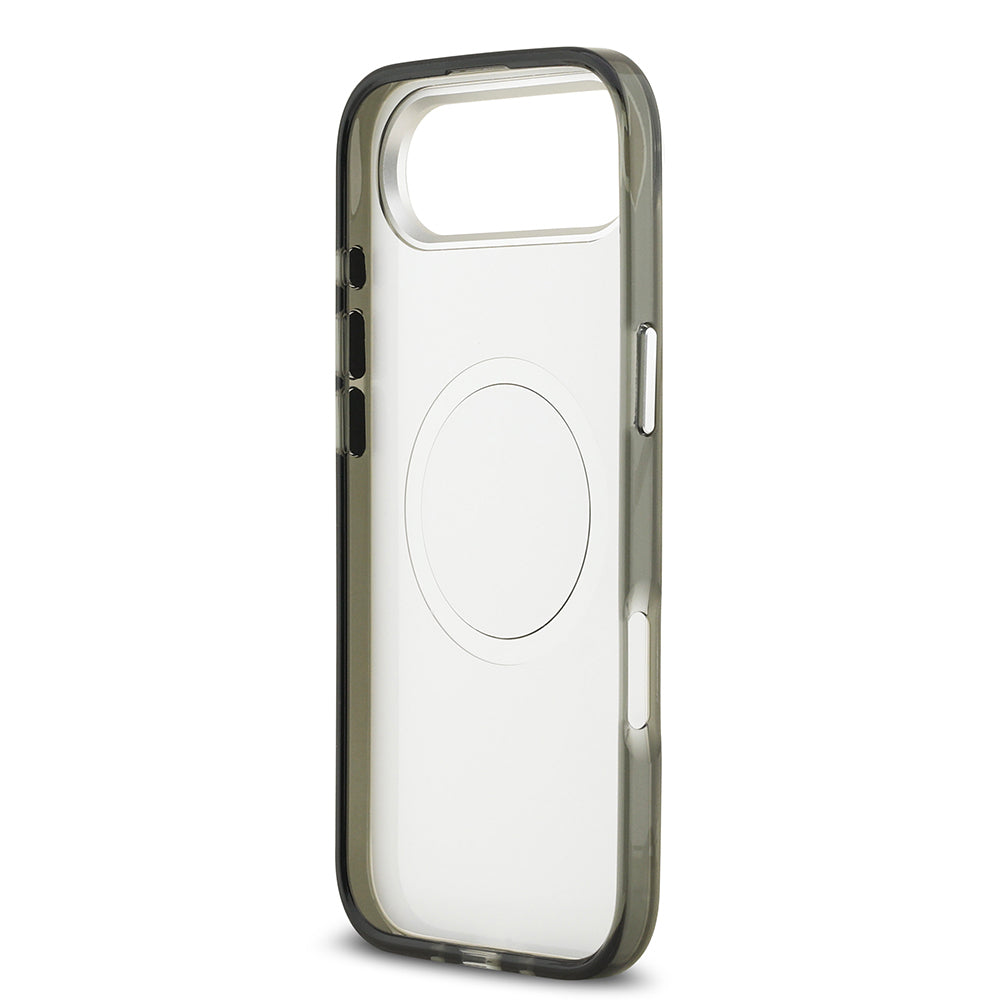 Apple iPhone 17 Air Kılıf Mercedes Benz Orjinal Lisanslı M-safe Şarj Özellikli Çift Katmanlı PC Nostaljik Yıldız Dizayn Kapak Siyah