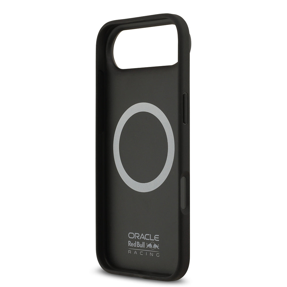 Apple iPhone 17 Air Kılıf Redbull Orjinal Lisanslı M-safe Şarj Özellikli Karbon Fiber Parlayan Logolu Kevlar Kapak Siyah