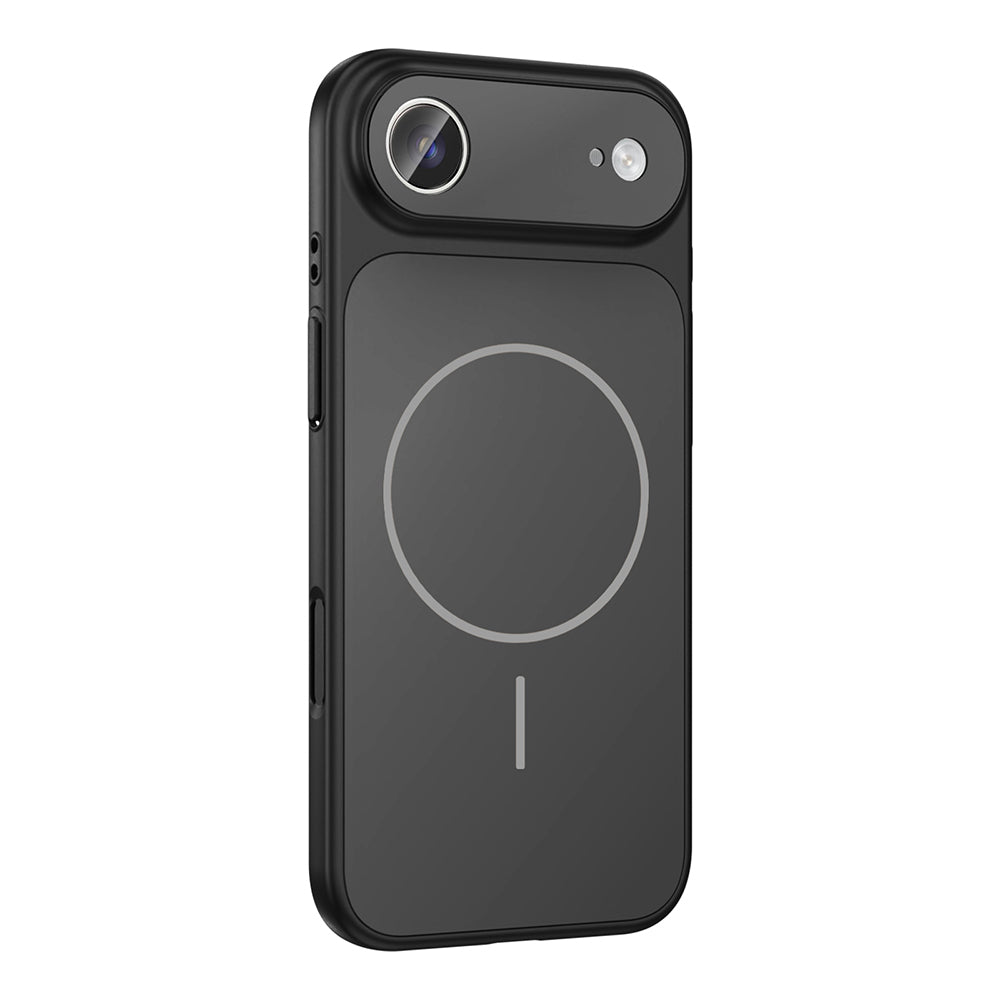 Apple iPhone 17 Air Kılıf Zore M-Safe Şarj Özellikli Kamera Korumalı Formen Kapak Siyah