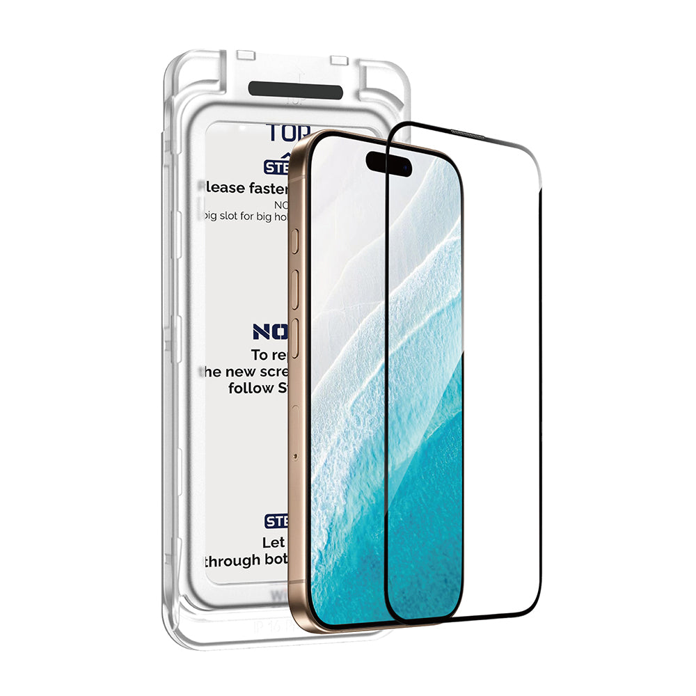 Apple iPhone 17 Air Wiwu SQ-008 Oleofobik Easy Install Darbeye Karşı Dayanıklı Temperli Cam Ekran Koruyucu + Kolay Uygulama Aparatlı Şeffaf