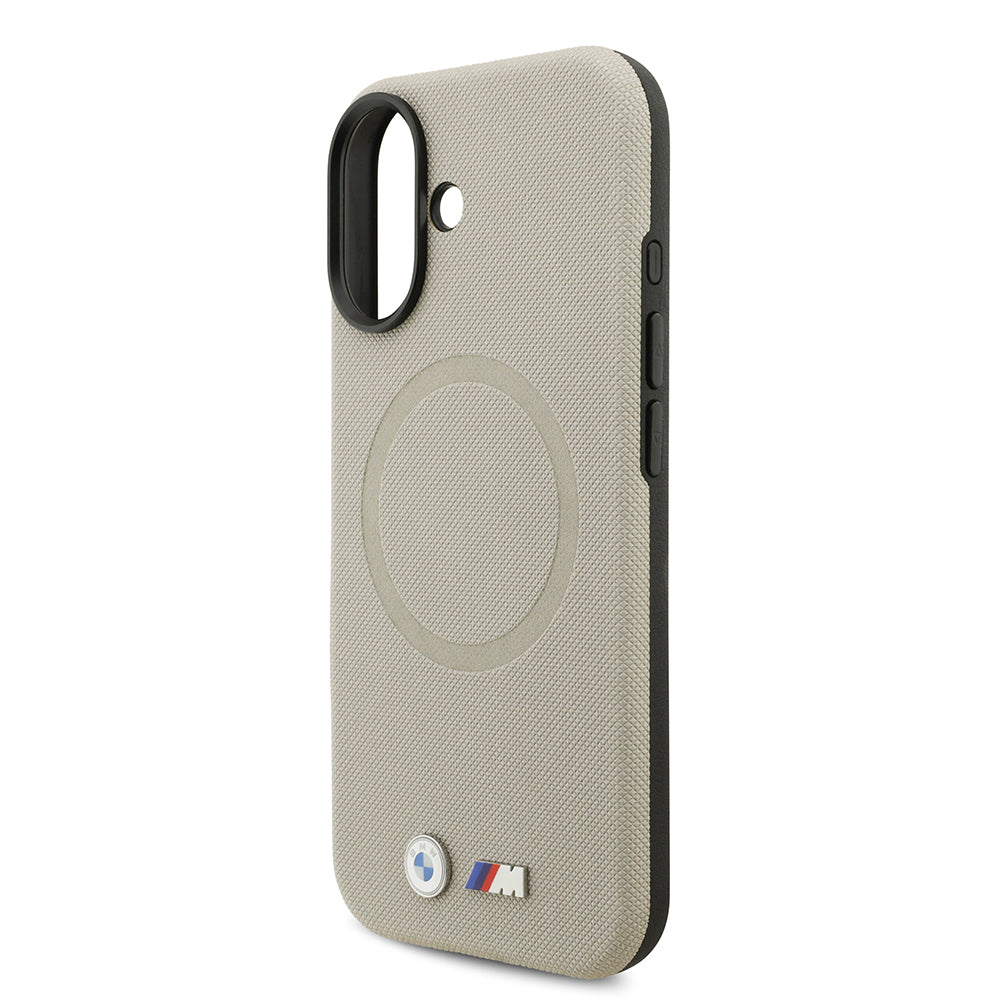 Apple iPhone 17 Kılıf BMW Orjinal Lisanslı M-safe Şarj Özellikli Metal Logolu Delikli M Dizayn Deri Kapak Kırmızı