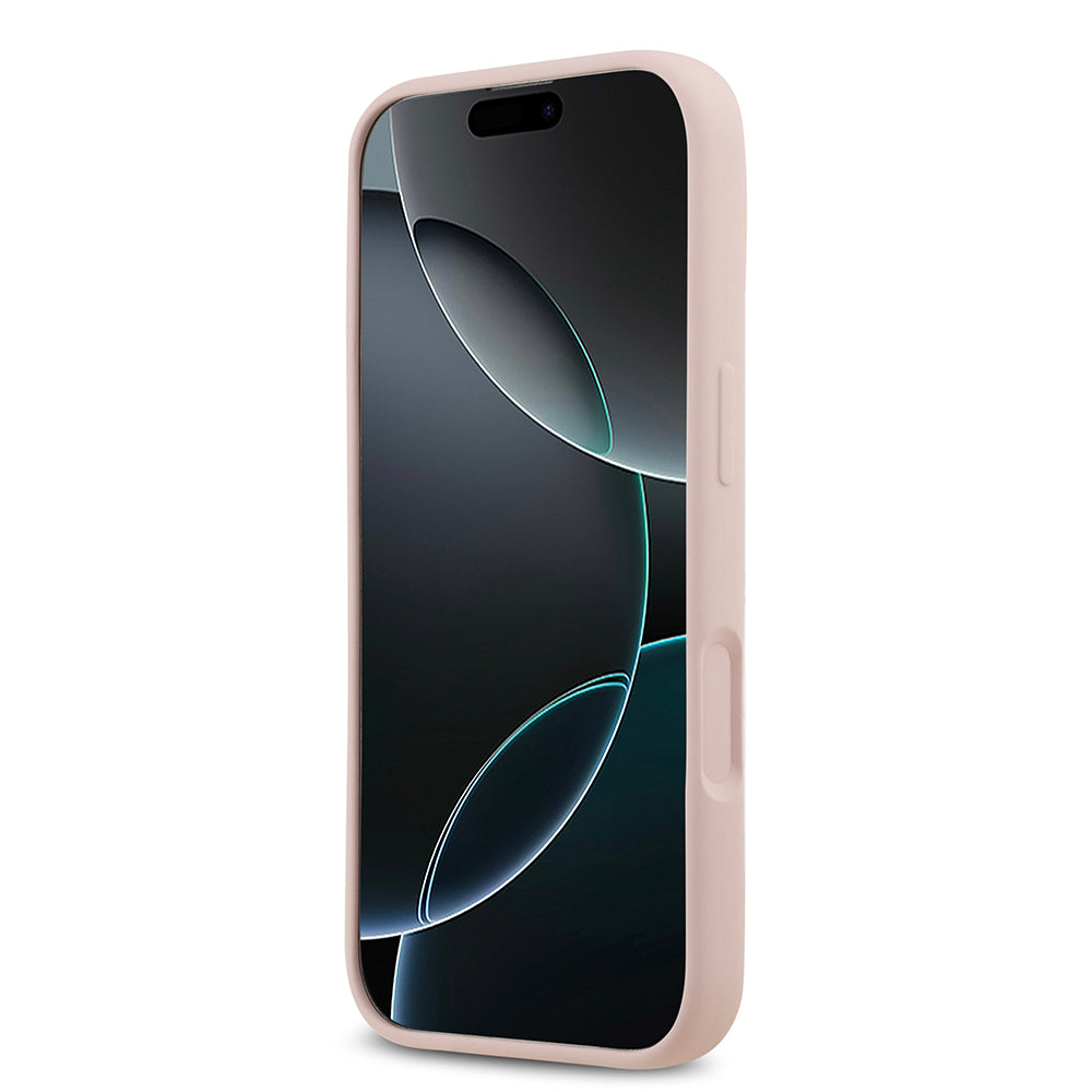 Apple iPhone 17 Kılıf Guess Orjinal Lisanslı Grained Yazı Logolu Kapak Yeşil