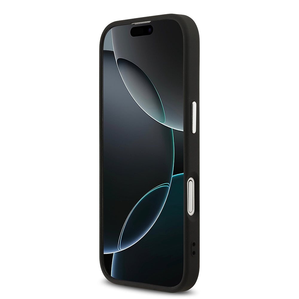 Apple iPhone 17 Kılıf Guess Orjinal Lisanslı M-safe Şarj Özellikli 4G Klasik Yazı Logolu Kapak Kahverengi