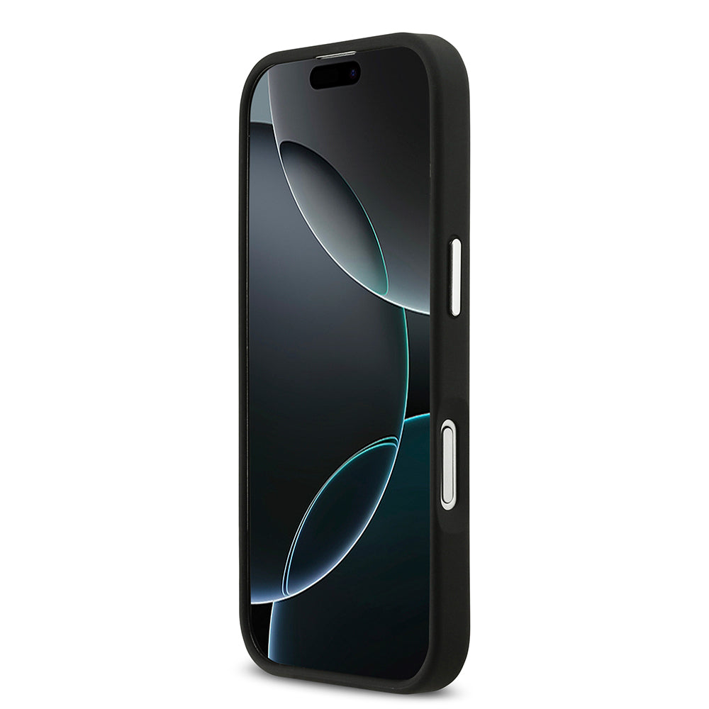 Apple iPhone 17 Kılıf Karl Lagerfeld Orjinal Lisanslı Metal Logolu K&C Heads Pin Kapak Gri