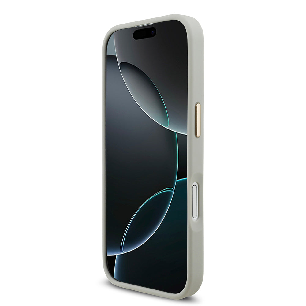 Apple iPhone 17 Kılıf Lacoste Orjinal Lisanslı M-safe Şarj Özellikli Champs Elysees PU Deri Tasarımlı Kapak Pembe