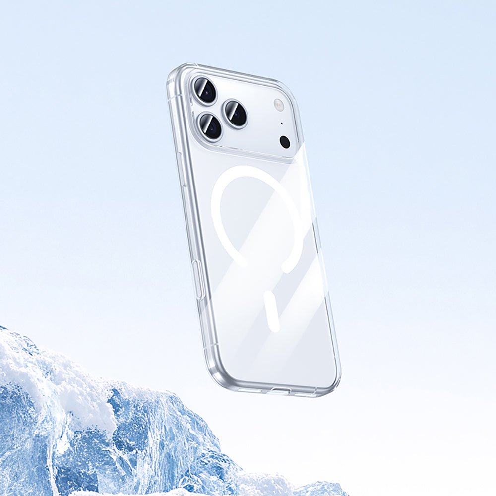 Apple iPhone 17 Kılıf M-safe Şarj Özellikli Benks Crystal Serisi Şeffaf Kapak Şeffaf
