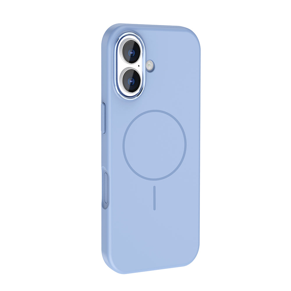 Apple iPhone 17 Kılıf M-Safe Şarj Özellikli Metal Kamera Çerçeveli Zore Edi Silikon Kapak Lacivert