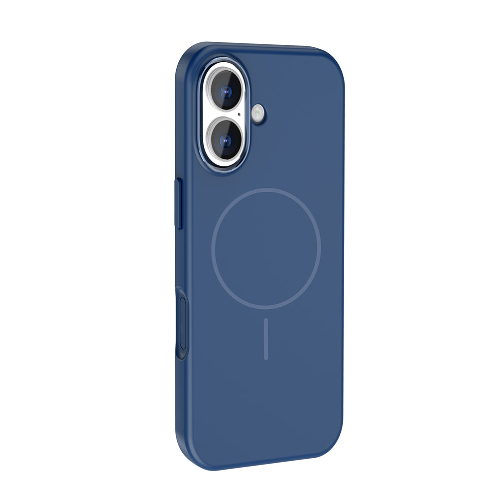 Apple iPhone 17 Kılıf M-Safe Şarj Özellikli Metal Kamera Çerçeveli Zore Edi Silikon Kapak Turuncu