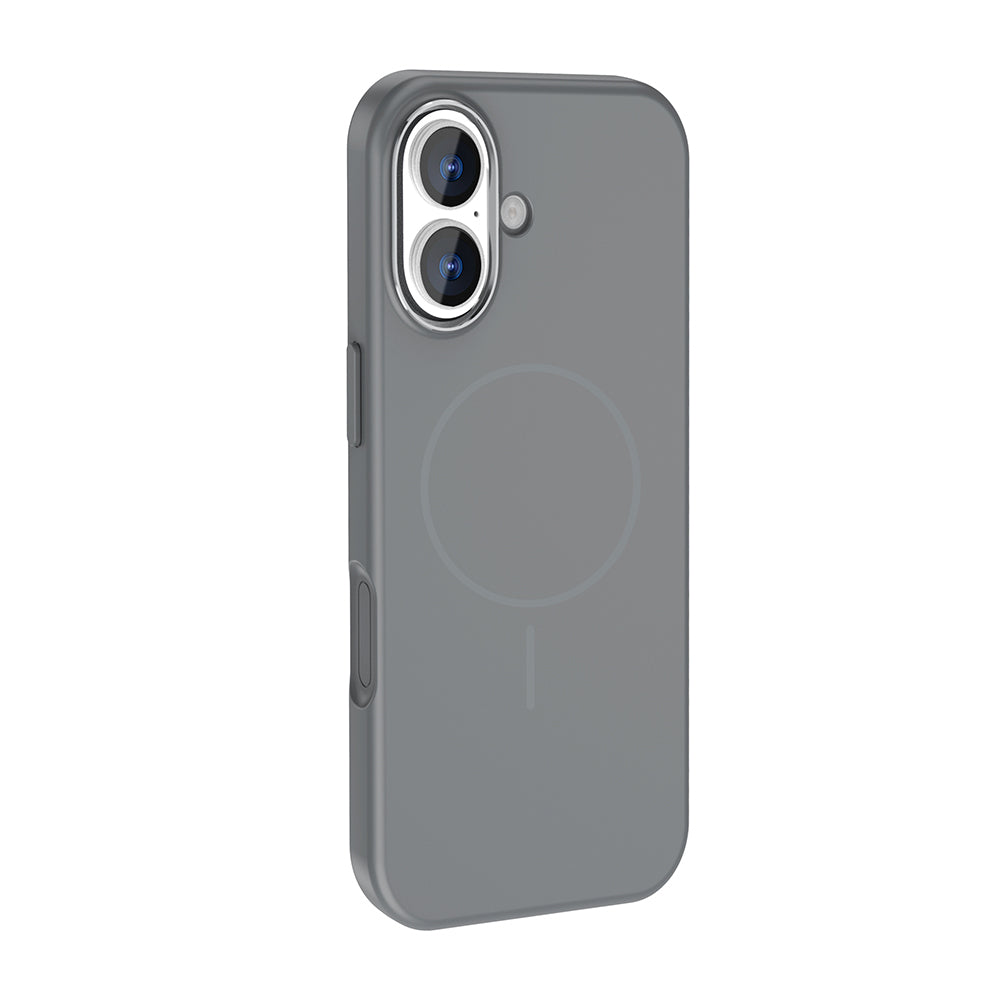 Apple iPhone 17 Kılıf M-Safe Şarj Özellikli Metal Kamera Çerçeveli Zore Edi Silikon Kapak Lacivert