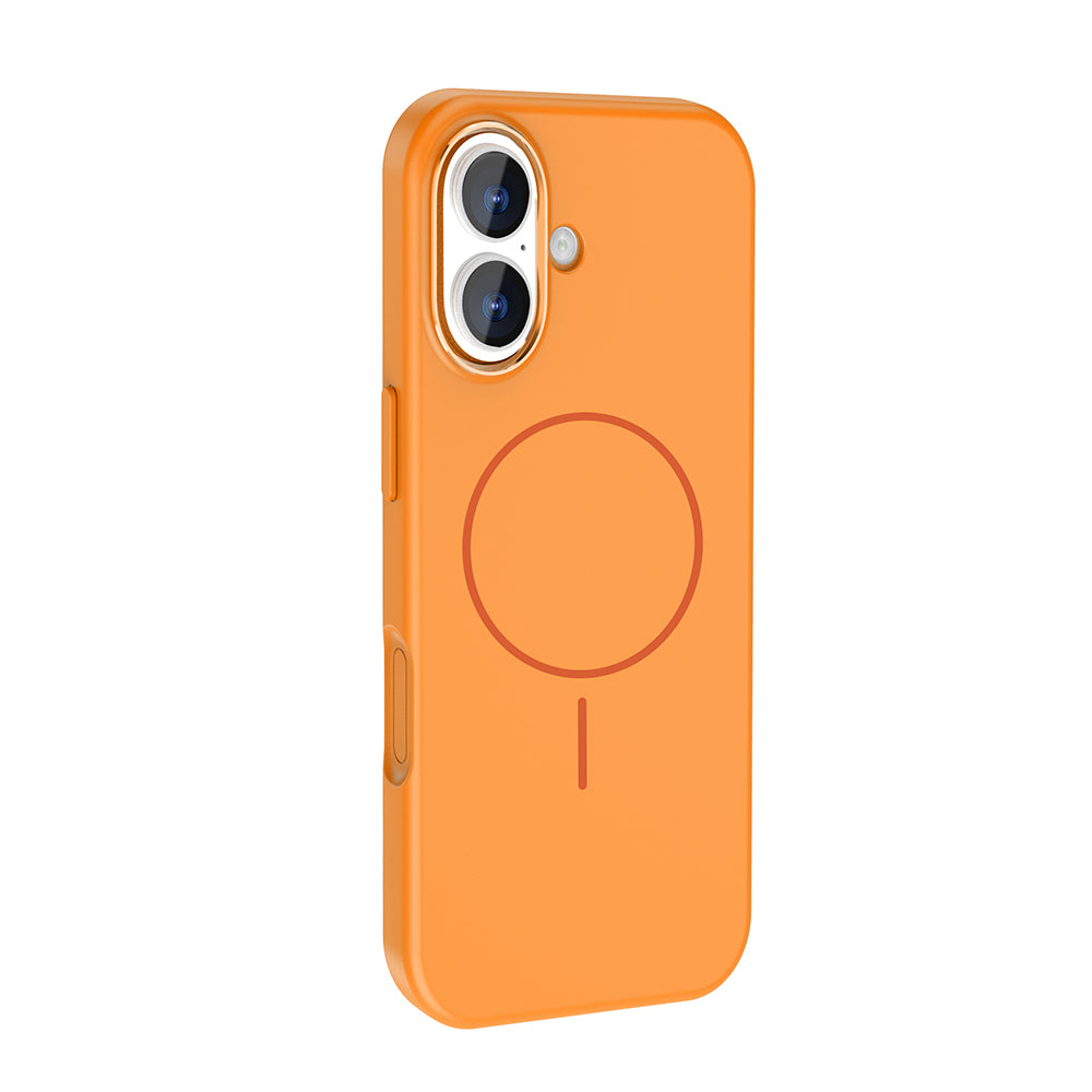 Apple iPhone 17 Kılıf M-Safe Şarj Özellikli Metal Kamera Çerçeveli Zore Edi Silikon Kapak Siyah