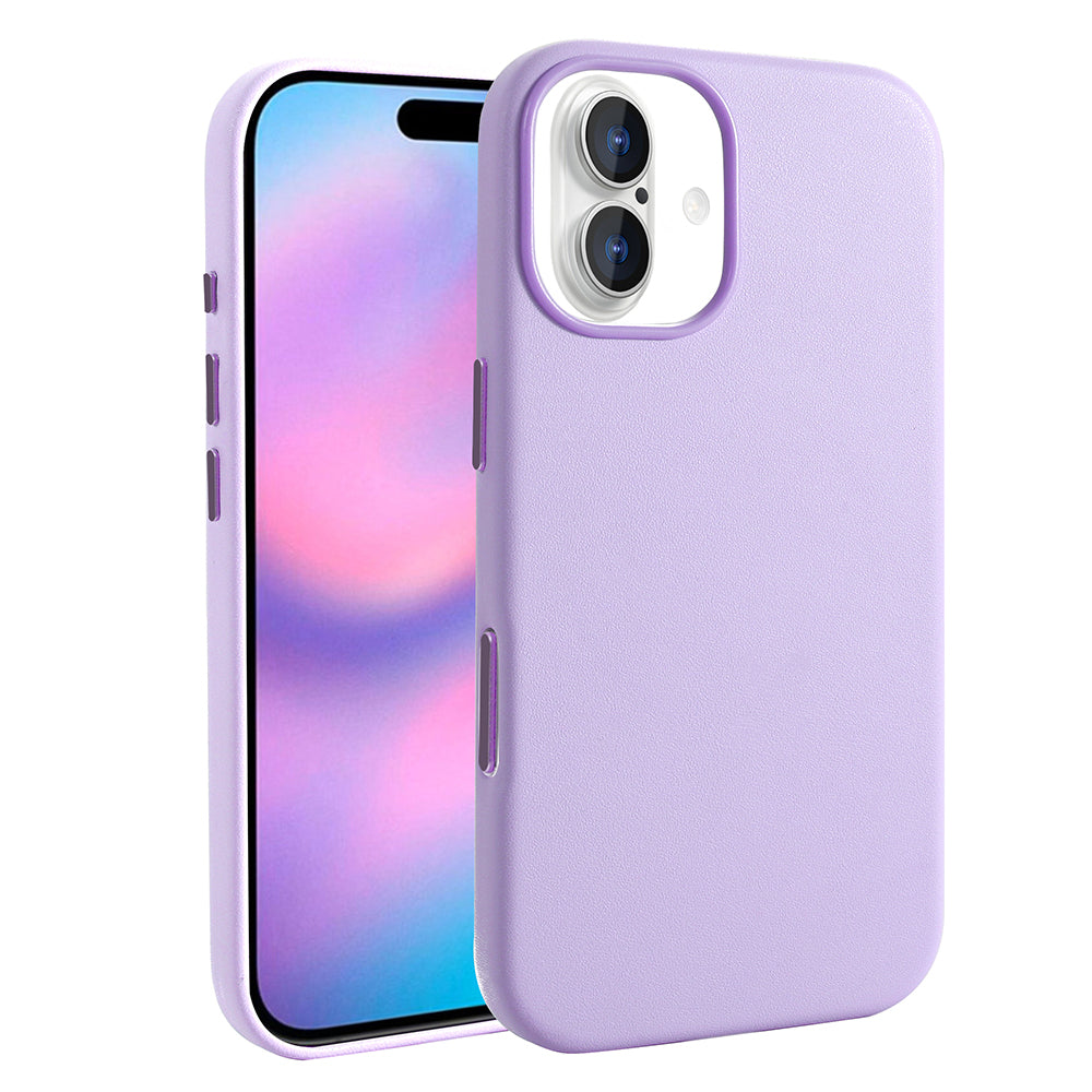 Apple iPhone 17 Kılıf M-safe Şarj Özellikli PU Deri Görünümlü Zore Kupra Kapak Turuncu