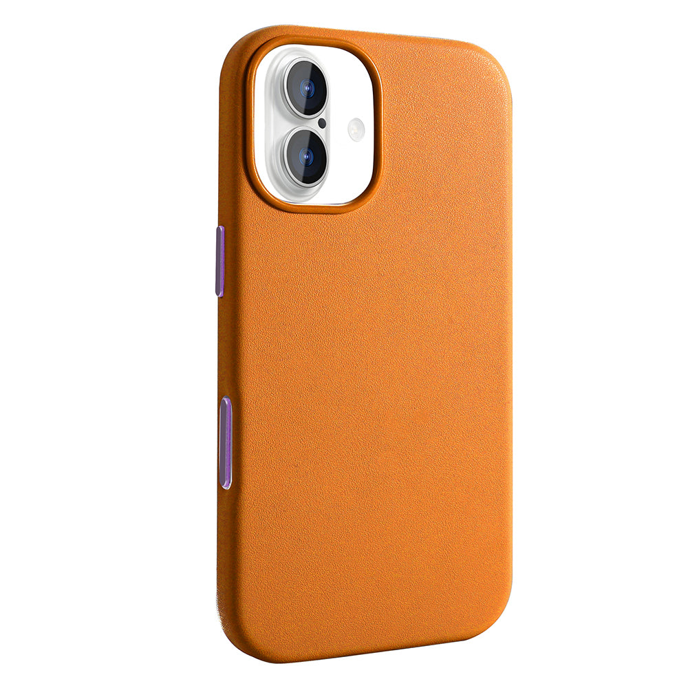 Apple iPhone 17 Kılıf M-safe Şarj Özellikli PU Deri Görünümlü Zore Kupra Kapak Siyah