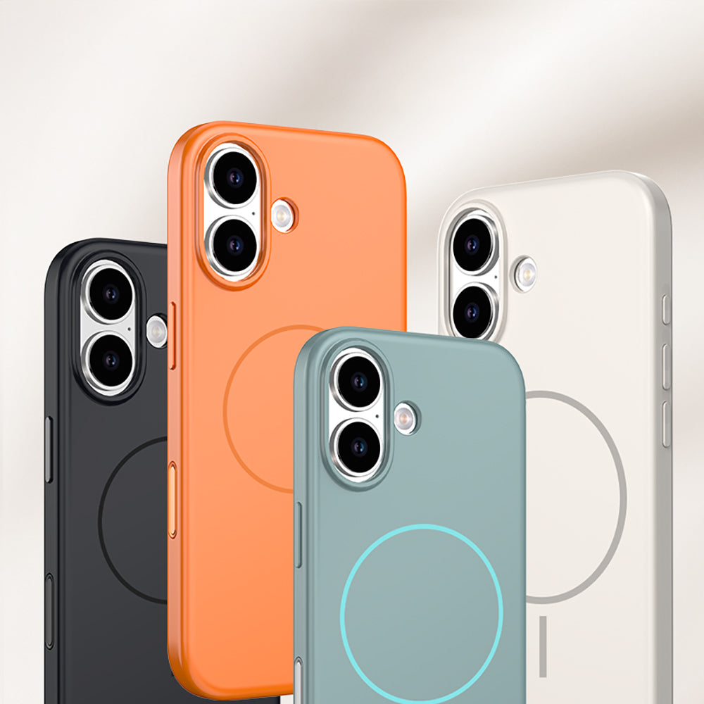 Apple iPhone 17 Kılıf M-safe Şarj Özellikli Wlons Liza Kapak Koyu Yeşil