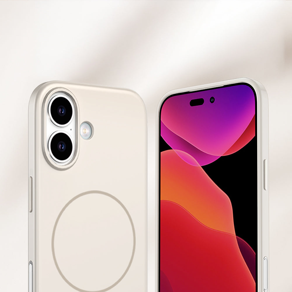 Apple iPhone 17 Kılıf M-safe Şarj Özellikli Wlons Liza Kapak Koyu Yeşil