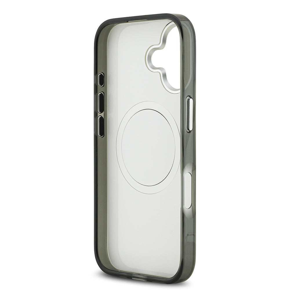 Apple iPhone 17 Kılıf Mercedes Benz Orjinal Lisanslı M-safe Şarj Özellikli Çift Katmanlı PC Nostaljik Yıldız Dizayn Kapak Siyah