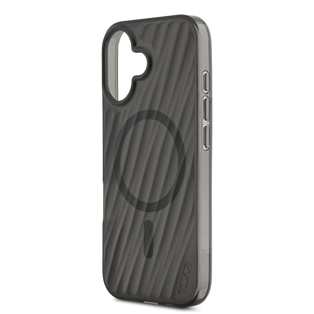 Apple iPhone 17 Kılıf TUMI Orjinal Lisanslı M-safe Şarj Özellikli Transparan Kapak Siyah