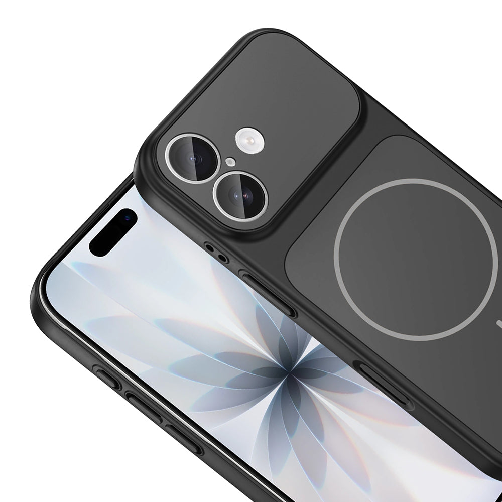 Apple iPhone 17 Kılıf Zore M-Safe Şarj Özellikli Kamera Korumalı Formen Kapak Mavi