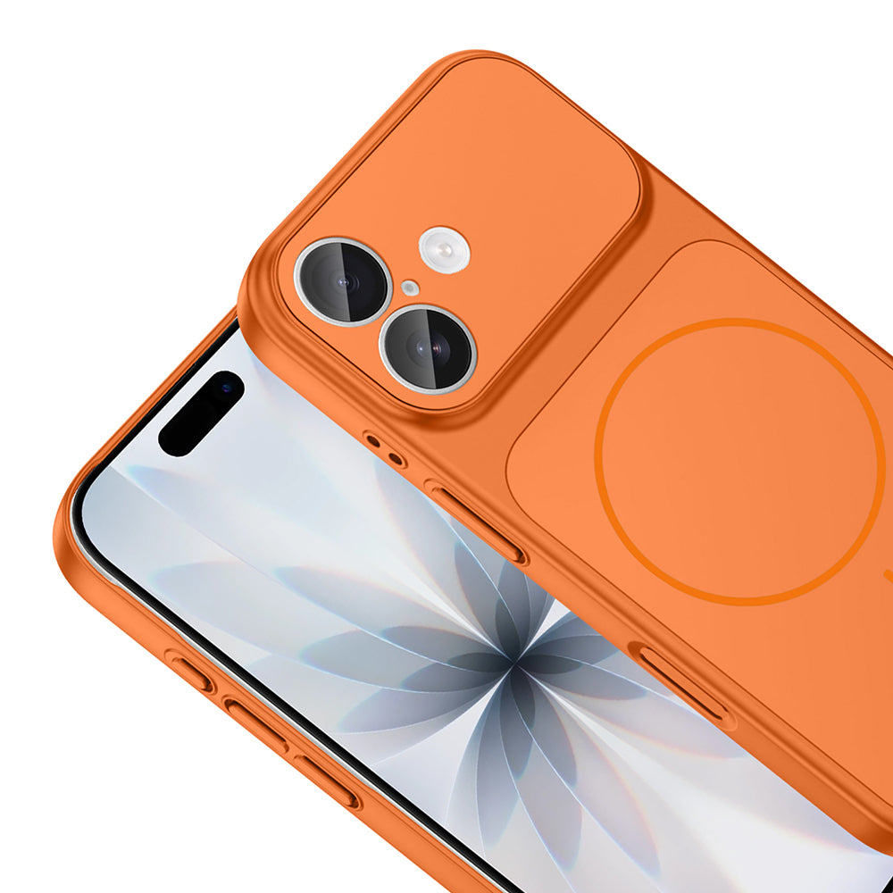 Apple iPhone 17 Kılıf Zore M-Safe Şarj Özellikli Kamera Korumalı Formen Kapak Gri