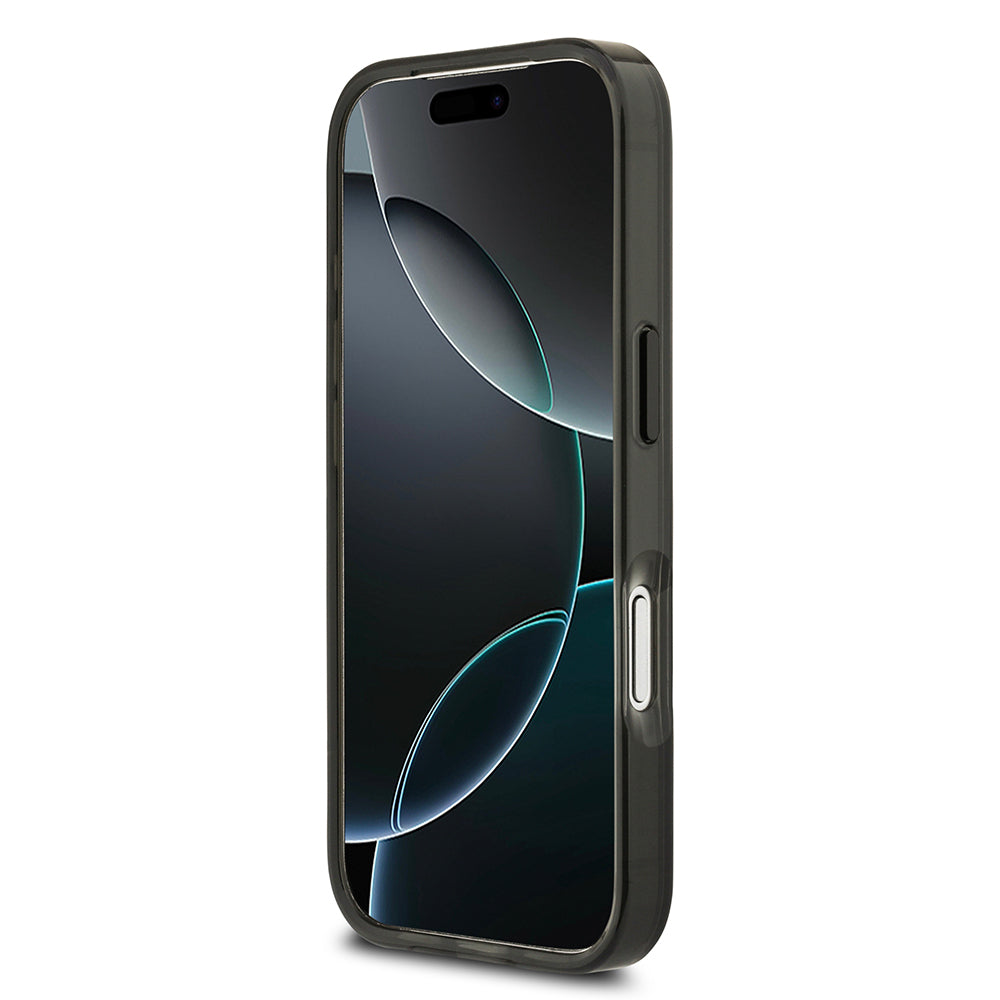 Apple iPhone 17 Pro Kılıf BMW Orjinal Lisanslı M-safe Şarj Özellikli IML Baskılı Üç Renkli M Dizayn Kapak Siyah