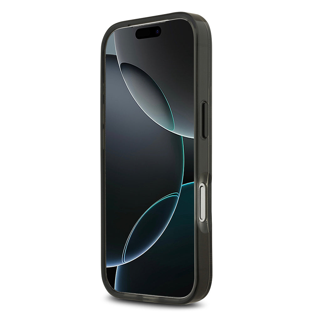 Apple iPhone 17 Pro Kılıf BMW Orjinal Lisanslı M-safe Şarj Özellikli Metal Kamera Butonlu Yatay Şeritli M Dizayn Kapak Mavi