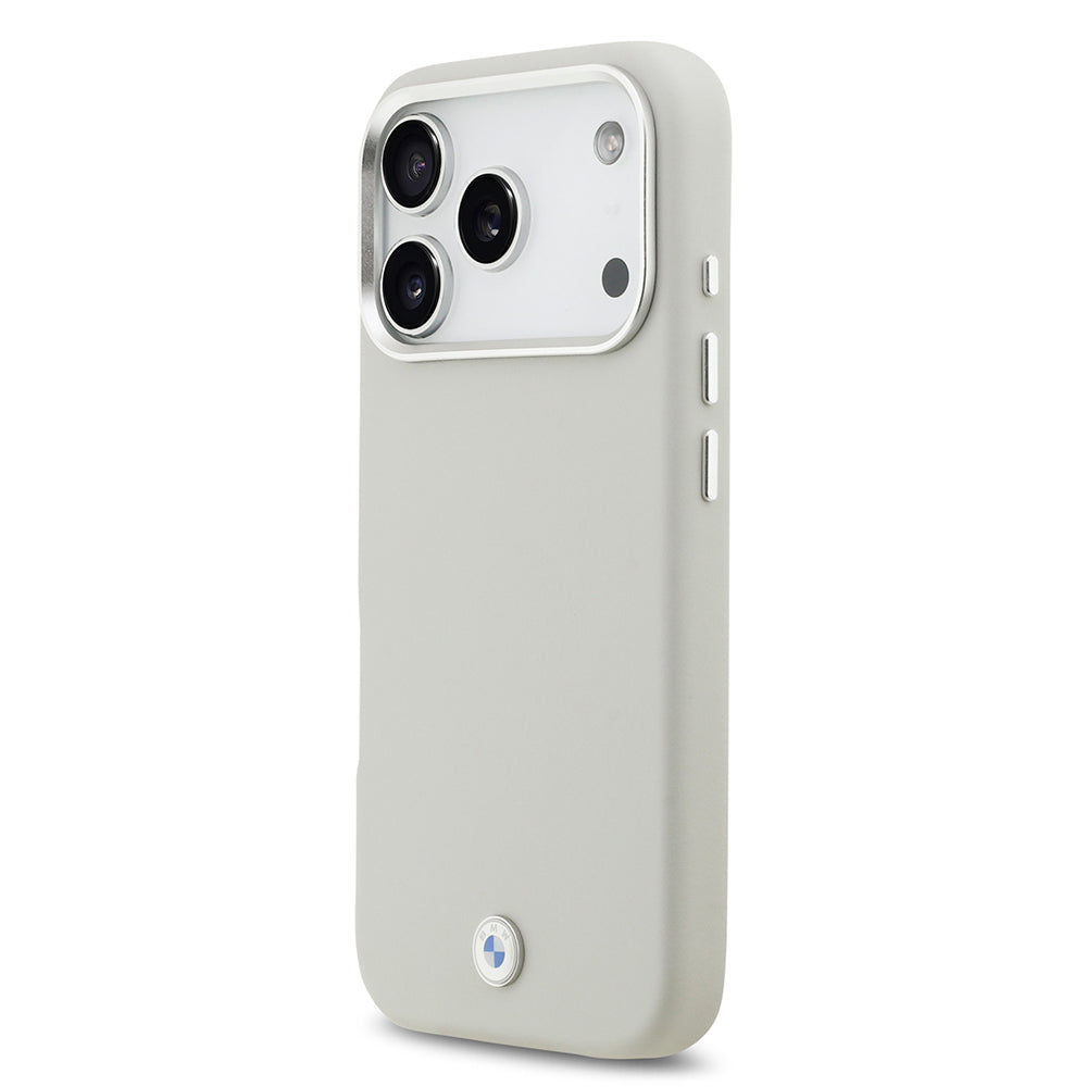 Apple iPhone 17 Pro Kılıf BMW Orjinal Lisanslı M-safe Şarj Özellikli Metal Logolu Tam Kaplama Deri Kapak Kırmızı