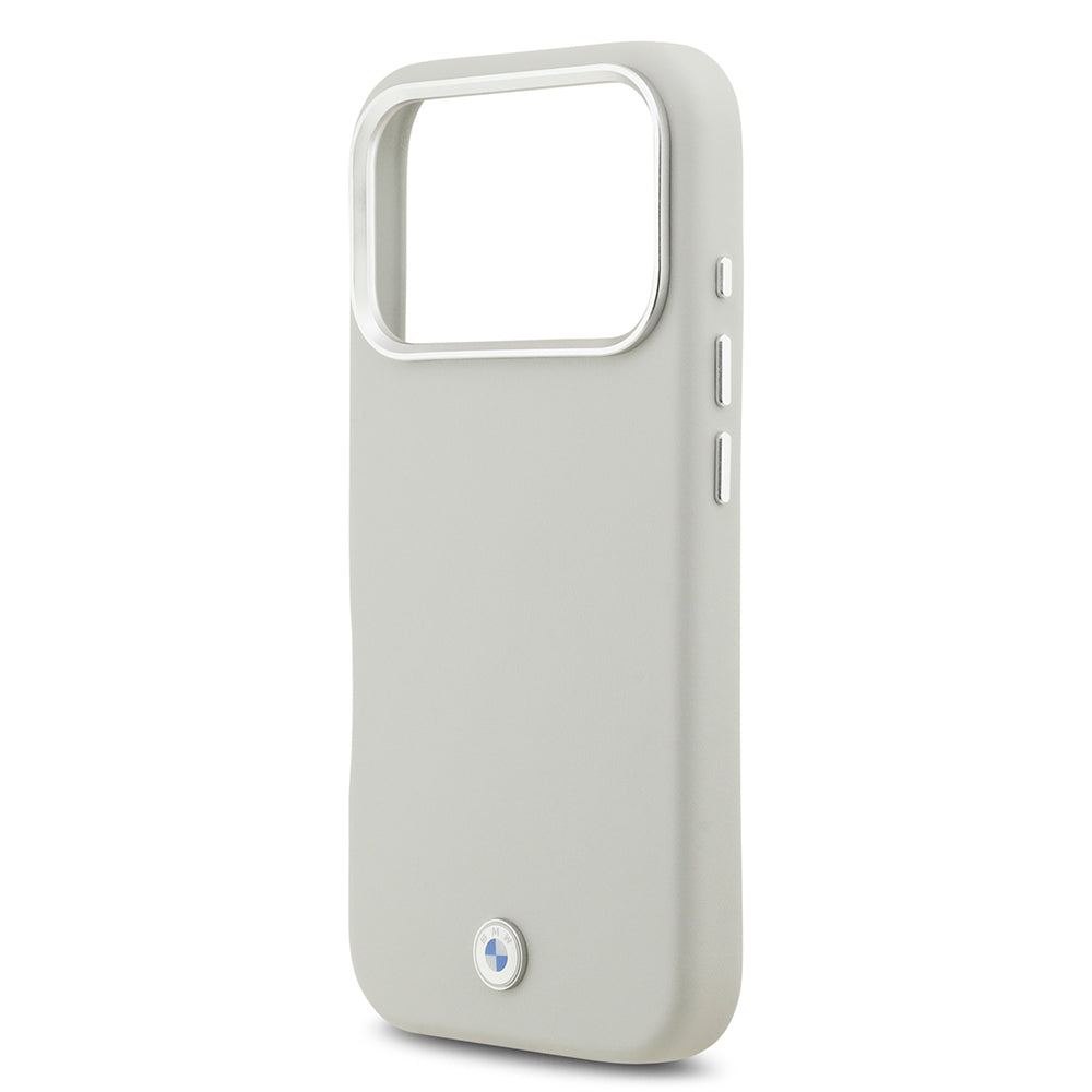 Apple iPhone 17 Pro Kılıf BMW Orjinal Lisanslı M-safe Şarj Özellikli Metal Logolu Tam Kaplama Deri Kapak Kırmızı