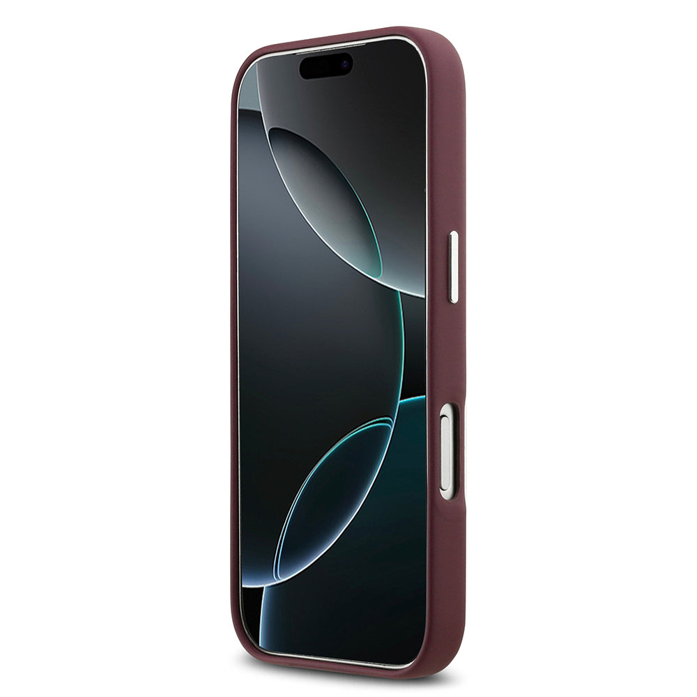 Apple iPhone 17 Pro Kılıf BMW Orjinal Lisanslı M-safe Şarj Özellikli Metal Logolu Tam Kaplama Deri Kapak Siyah