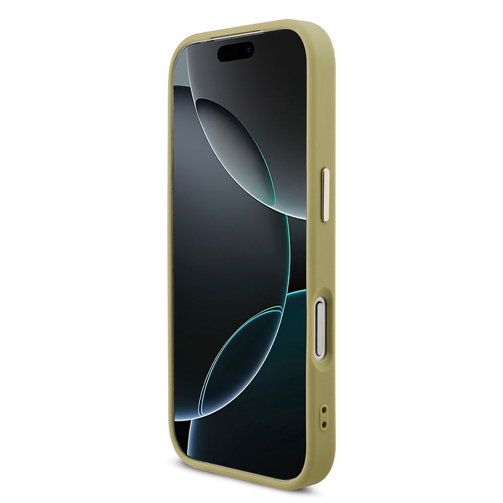 Apple iPhone 17 Pro Kılıf Guess Orjinal Lisanslı 4G Büyük Metal Kamera Çerçeveli ve Logolu Glitter Kapak Pembe