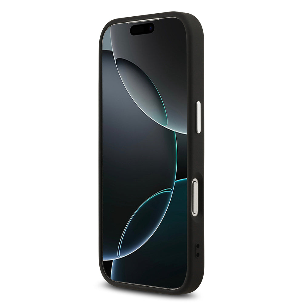 Apple iPhone 17 Pro Kılıf Guess Orjinal Lisanslı M-safe Şarj Özellikli 4G Klasik Yazı Logolu Kapak Kahverengi